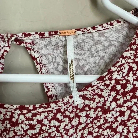 Free People Dancing in the Dark Minidress Red Combo‎ Size Large - Picture 4 of 13